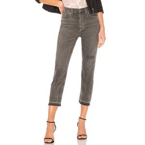 AGOLDE Riley Slim Jean in Twisted Grey Size 27